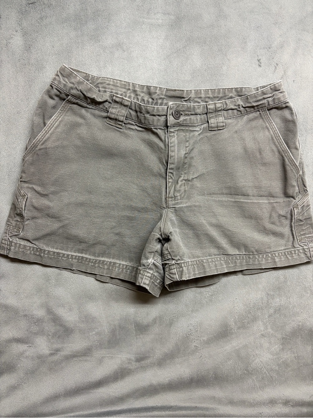 Patagonia Womens Shorts 8 Gray Organic Cotton Hiking Outdoor Utility Gorpcore - Picture 4 of 16